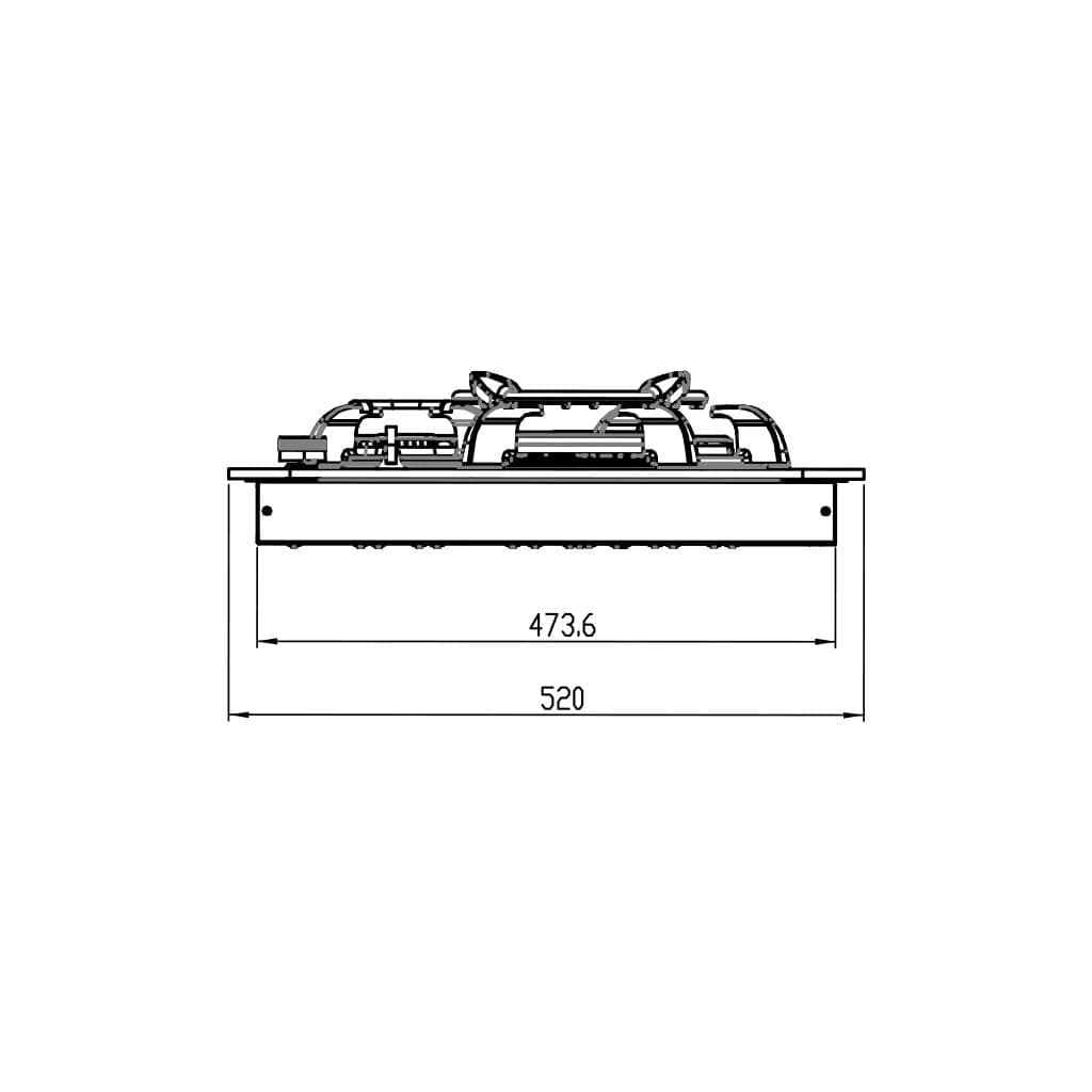 اجاق گاز صفحه ای کن مدل پاردیک PARDYC-R — تصویر ۲