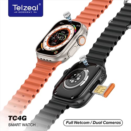 ساعت هوشمند سیمکارت خور ضدآب Telzeal مدل TC 4G ریجستر شده