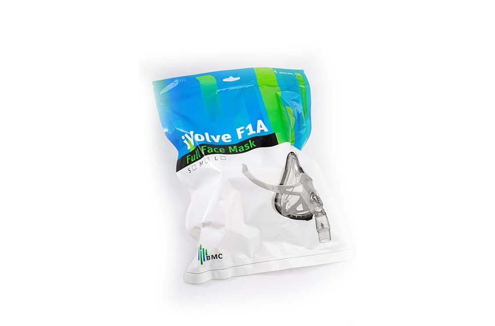 ماسک BIPAP و CPAP برند BMCمدل f1A بدون پیشونی — تصویر ۳