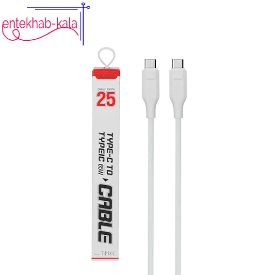 کابل شارژ کوتاه PD تایپ سی ترانیو TRANYOO مدل P18 C