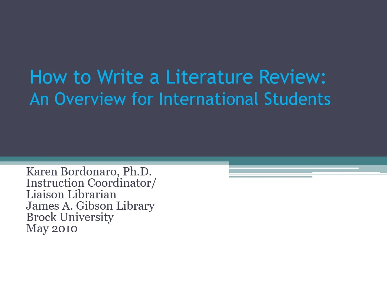 کتاب How to Write a Literature Review (چگونه مرور ادبیات بنویسیم) نسخه انگلیسی PDF | کارن بوردونارو (Karen Bordonaro, Ph.D.)