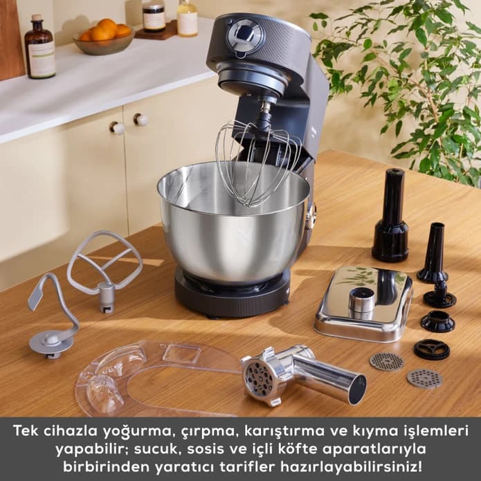 همزن کاسه ای حرفه ای چندکاره کاراجا مدل Multichef Ultra رنگ خاکستری — تصویر ۸