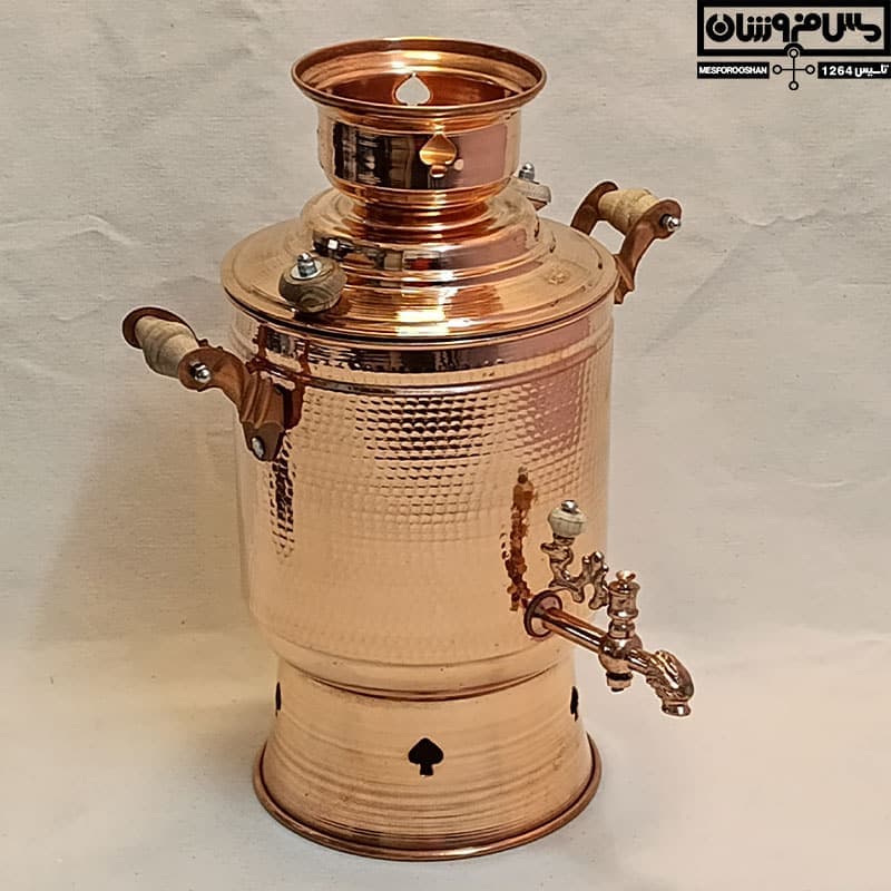 کتری مسی 3 لیتر شیردار روگازی چکشی زنجان مدل آناهیتا — تصویر ۷