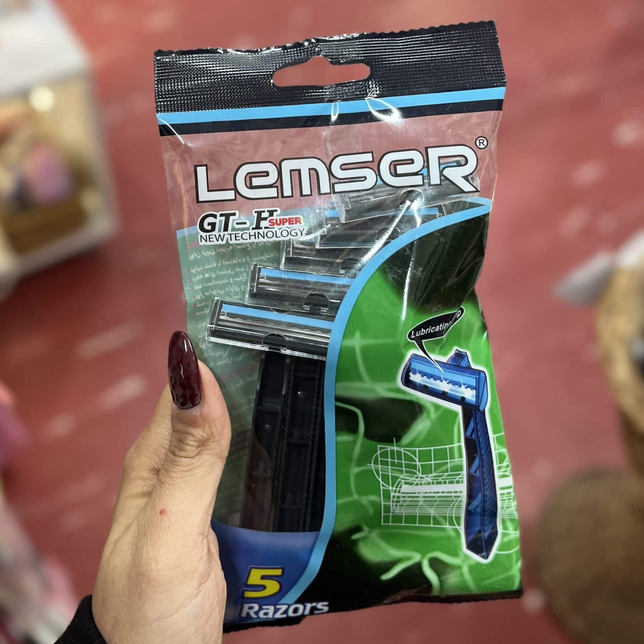 ژیلت Lemser لمسر 2 لبه 5 عددی اورجینال — تصویر ۳