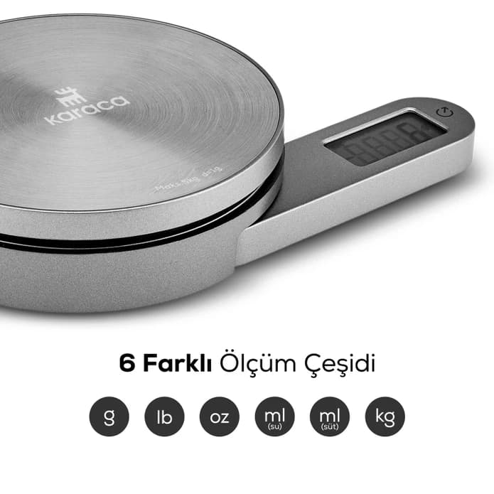 ترازو آشپزخانه کاراجا صفحه دیجیتالی مدل Gastro Scale 1003 — تصویر ۵