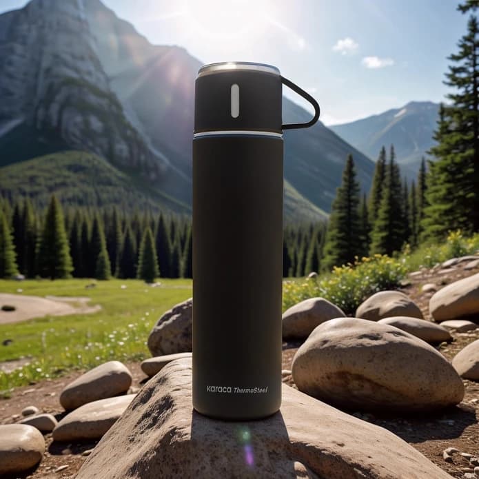 فلاسک کاراجا مدل Nature مشکی