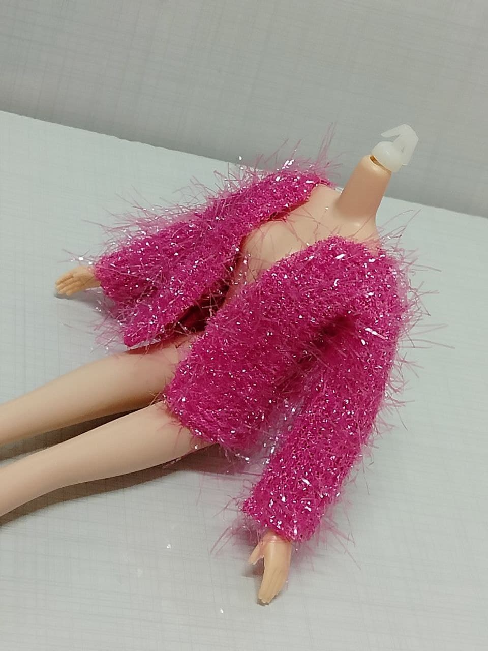 کت عروسک باربی لباس عروسک باربی مجلسی وارداتی — تصویر ۴