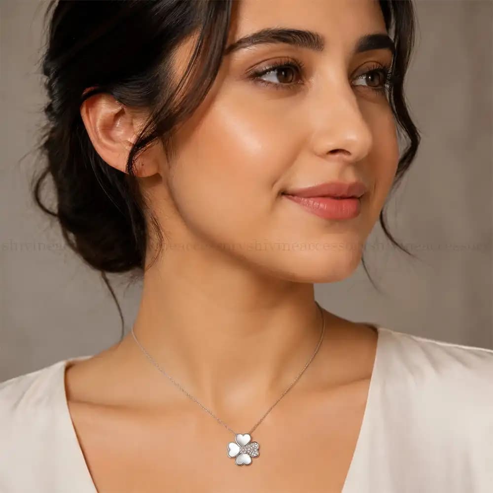 گردنبند زنانه شبدر — تصویر ۲