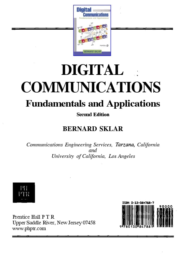 کتاب Digital Communication, Second Edition (ارتباطات دیجیتال، ویرایش دوم) نسخه انگلیسی PDF | برنارد اسکلار (Bernard Sklar)