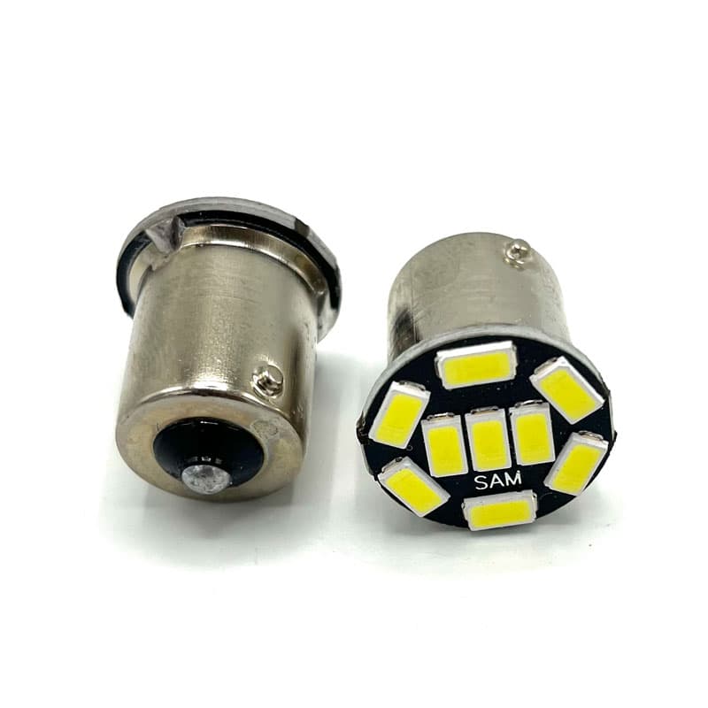 لامپ فندقی تک کنتاک خودرو نور یخی مدل 9 SMD بسته دو عددی