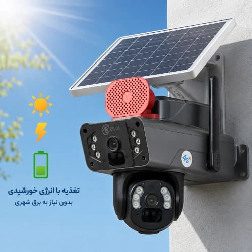 دوربین مینی اسپید دام سولار سیم کارتی O-KAM مدل TP12 — تصویر ۳
