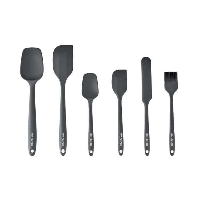 ست کفگیر ملاقه کاراجا مدل Lively خاکستری — تصویر ۳