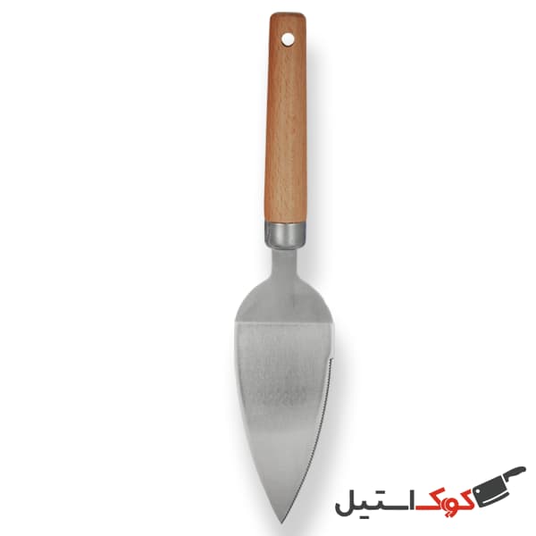 انبر کیک دسته چوبی مثلثی