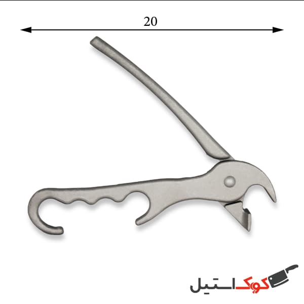 انبر پیتزا آلومینیومی فنری — تصویر ۳