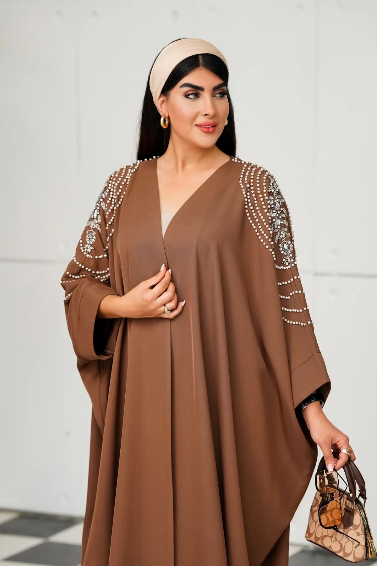 عبا سنگدوزی مجلسی مدل مروارید