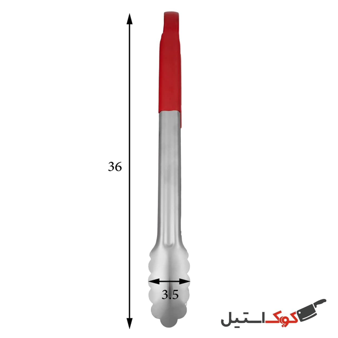 انبر مدل لاله دسته لاتکس سایز متوسط — تصویر ۳