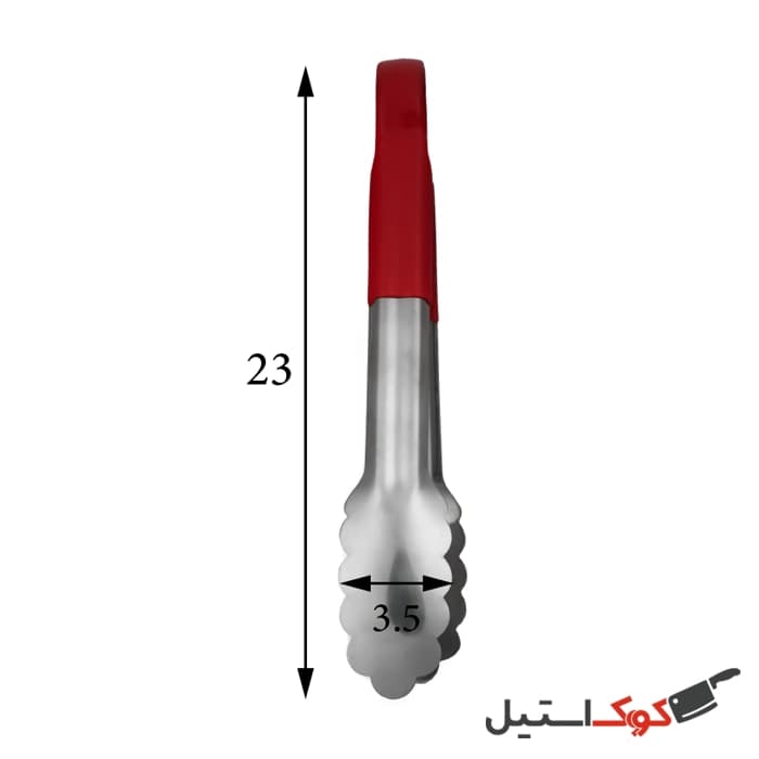 انبر مدل لاله دسته لاتکس سایز کوچک — تصویر ۳