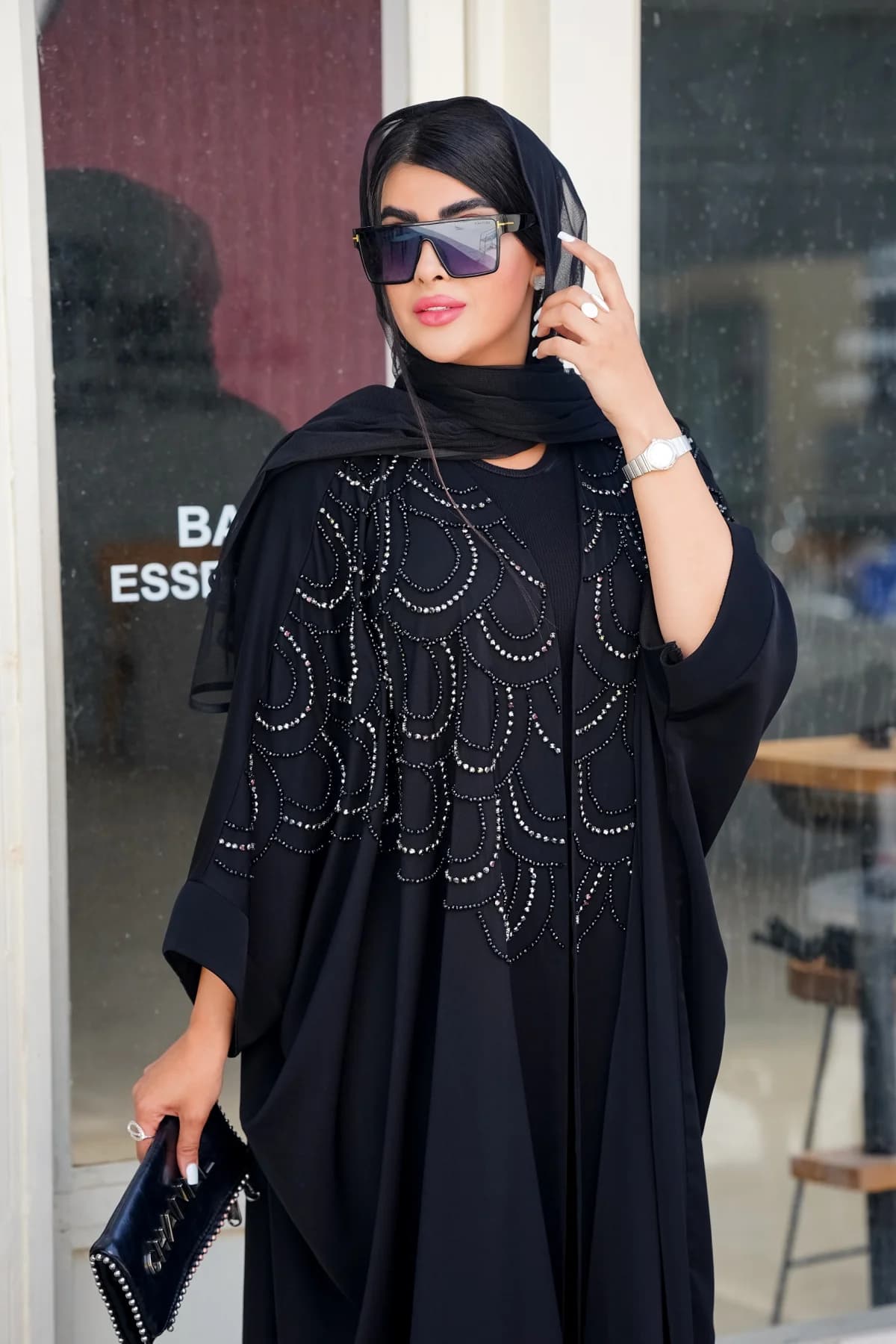 عبا مجلسی سنگدوزی مدل زنبوری