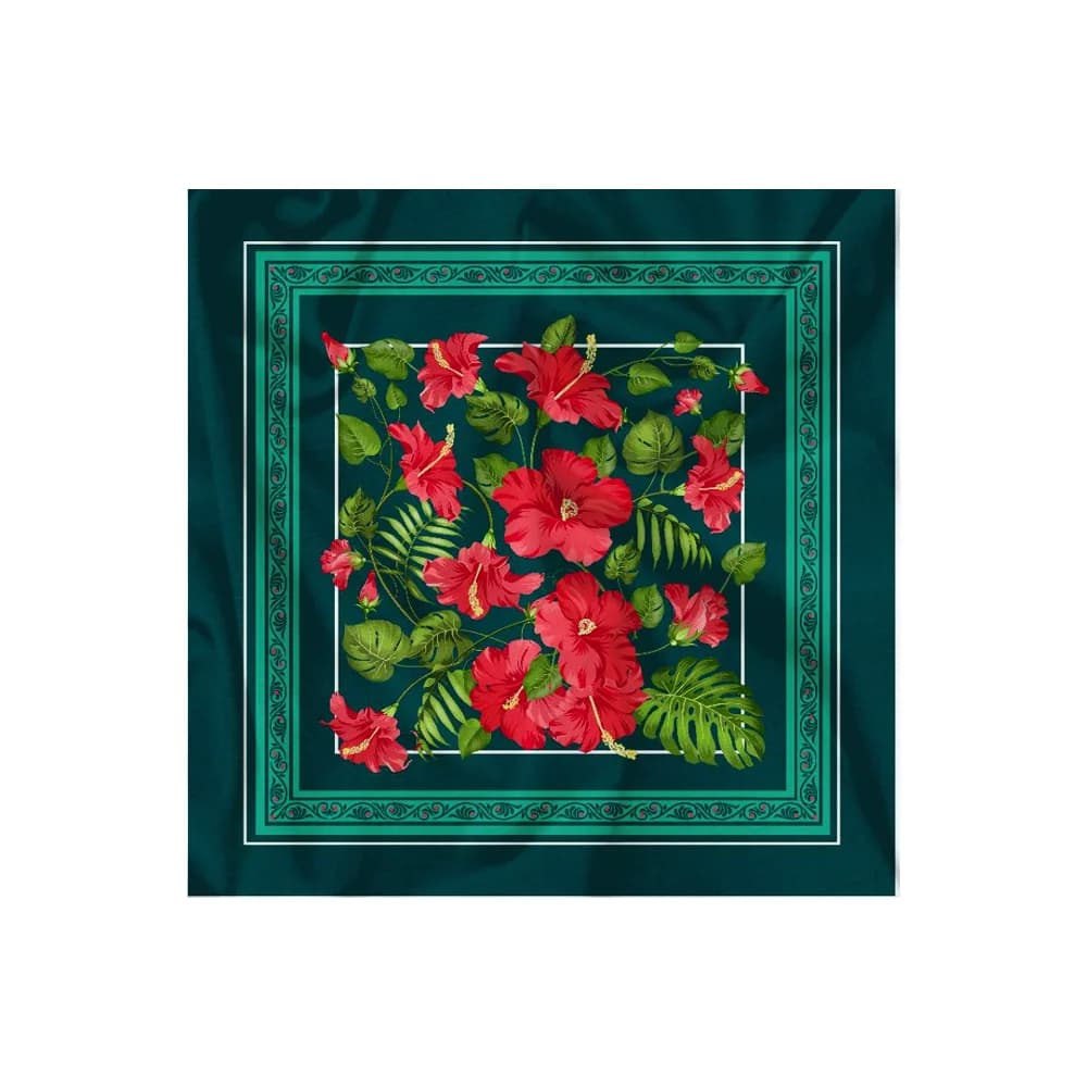 رومیزی مخمل گل سرخ کد 60356