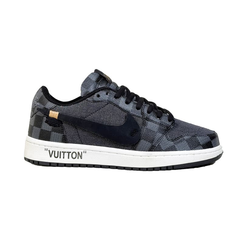 کتونی اسپرت مردانه مدل نایک Nike ویتون رنگ مشکی طوسی کد 51390