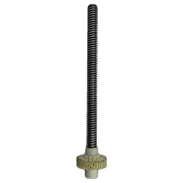 پیچ ماردون و چرخدنده جک برقی قطر چرخ دنده (40) 2*16.7 طول 229 میلیمتر