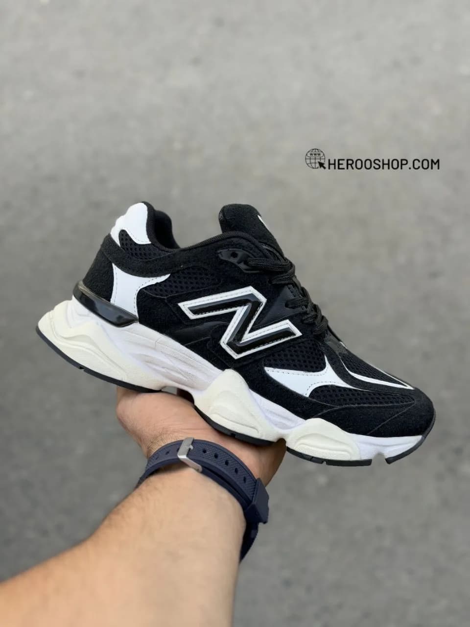 کتونی نیوبالانس9060 / مشکی سفید / کد812 — تصویر ۶