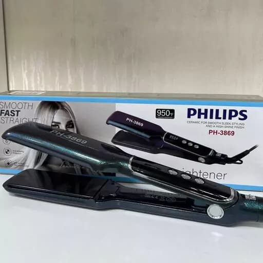 اتو مو حرفه ای فلیپس کف نانو کد PHILIPS 3869 — تصویر ۲