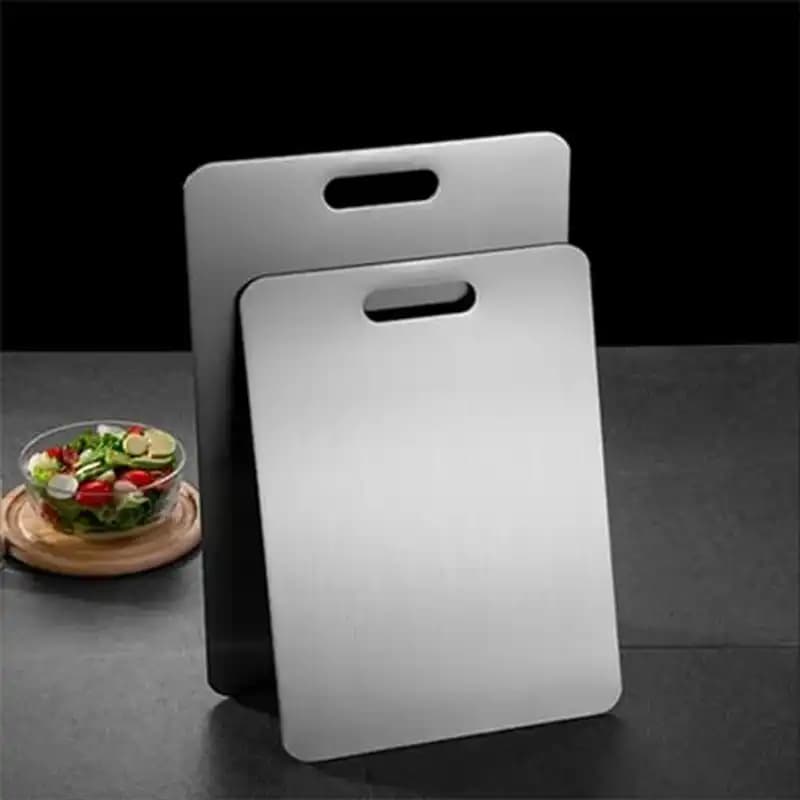 تخته گوشت تمام استیل لبه دار