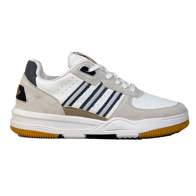 کتونی اسپرت مردانه مدل آدیداس Adidas رنگ سفید کرم کد 51398