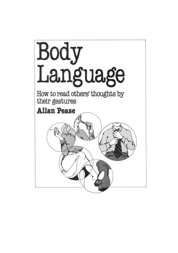 کتاب Body Language: How to Read People (زبان بدن: چگونه افراد را بخوانیم) نسخه انگلیسی PDF | نویسنده Allan Pease