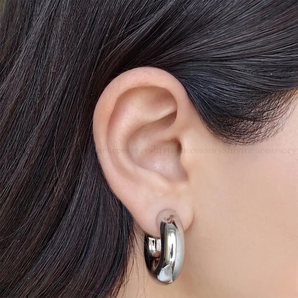 گوشواره استیل زنانه حلقه ای