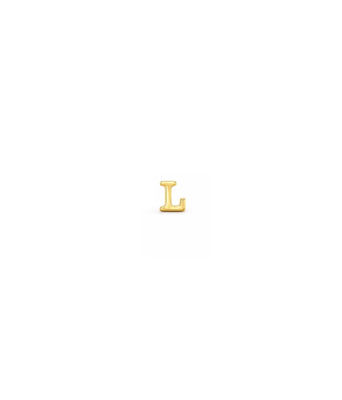پلاک طلا حروف سه بعدی L