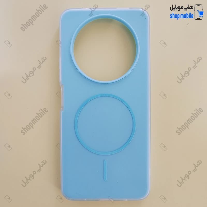 قاب گوشی شیائومی ردمی A3 (کاور پاستیلی دو تیکه طرح مگ سیف رنگ آبی)