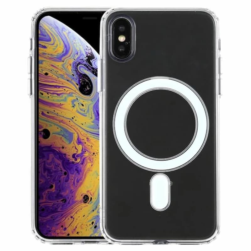 قاب گوشی آیفون XS MAX (کاور مگ سیف شفاف مدل Clear Case Magnetic)