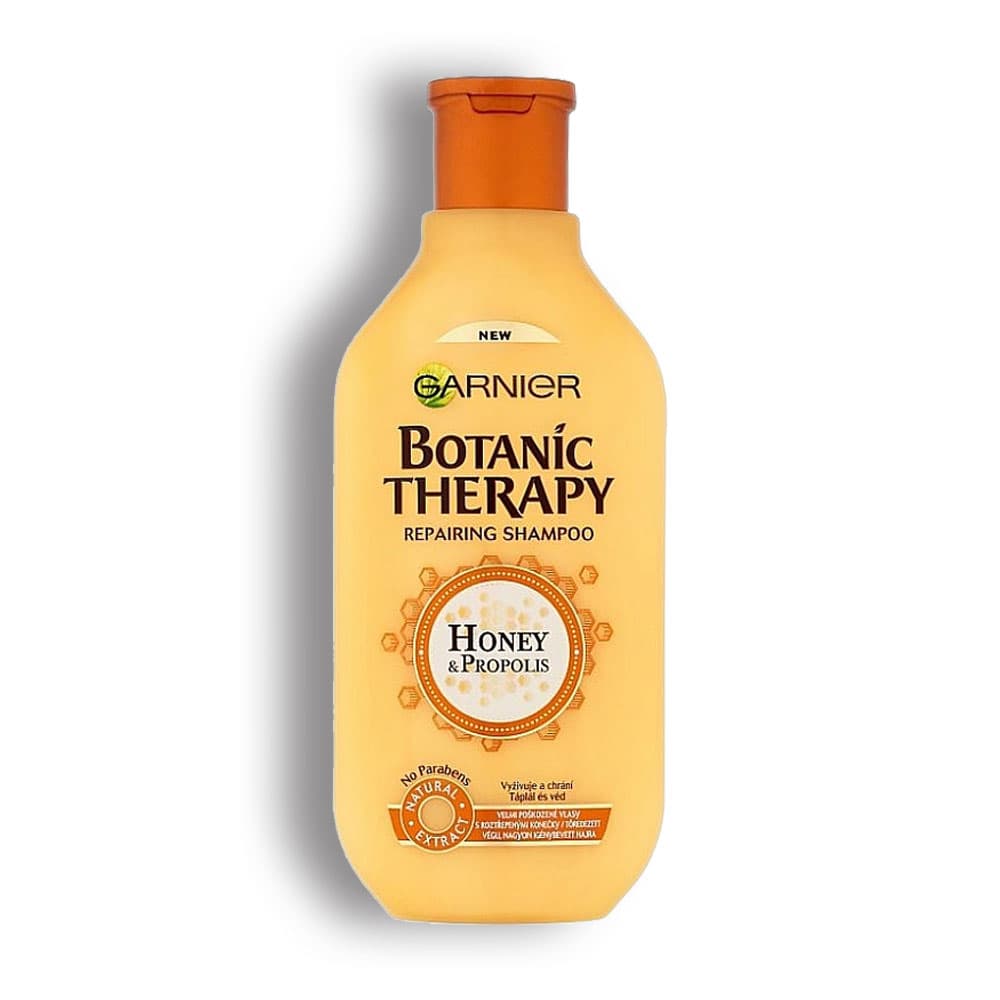 شامپو گارنیر تقویت کننده بوتانیک تراپی عسل برای موهای آسیب دیده400میلGarnier honey botanical strengthening shampoo for damaged hair 400 ml — تصویر ۳