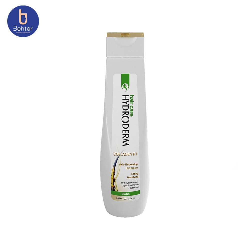 شامپو حجم دهنده و ضخیم کننده مو هیدرودرم ۲۵۰ میلی لیتر Hydroderm Collagen KT Volu-Thickening Shampoo ۲۵۰ ml — تصویر ۴
