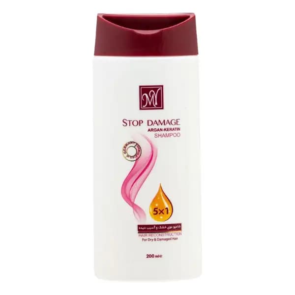 شامپو استاپ دمیج مای مناسب موهای خشک و آسیب دیده 200میلی لیتر My Stop Damage Shampoo For Dry & Damaged Hair 200ml — تصویر ۳