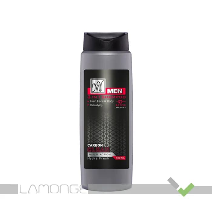 شامپو سر و بدن مردانه مای مدل کربن کلین ۴۰۰ میلی لیتر My ۳ in ۱ Carbon Clean Shampoo for men ۴۰۰ ml — تصویر ۴