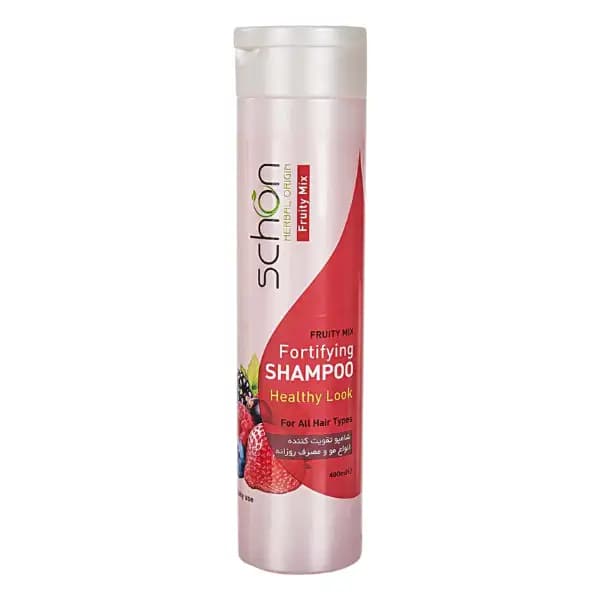 شامپو فروتی میکس شون حجم 400 میل schon frotifying shampoo for all hair types ۴۰۰ ml — تصویر ۹