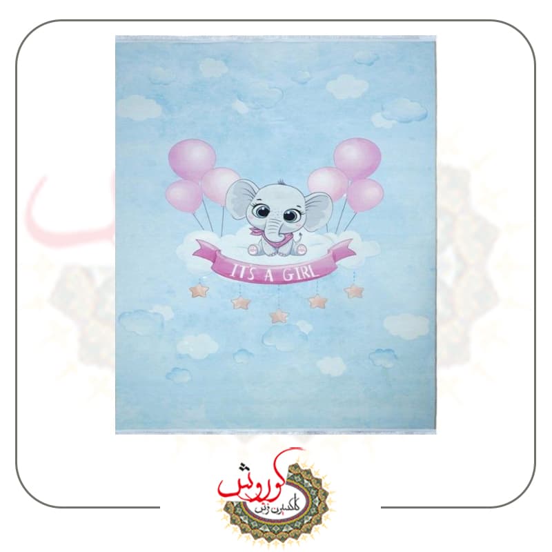 فرش کودک دخترانه کد 101265