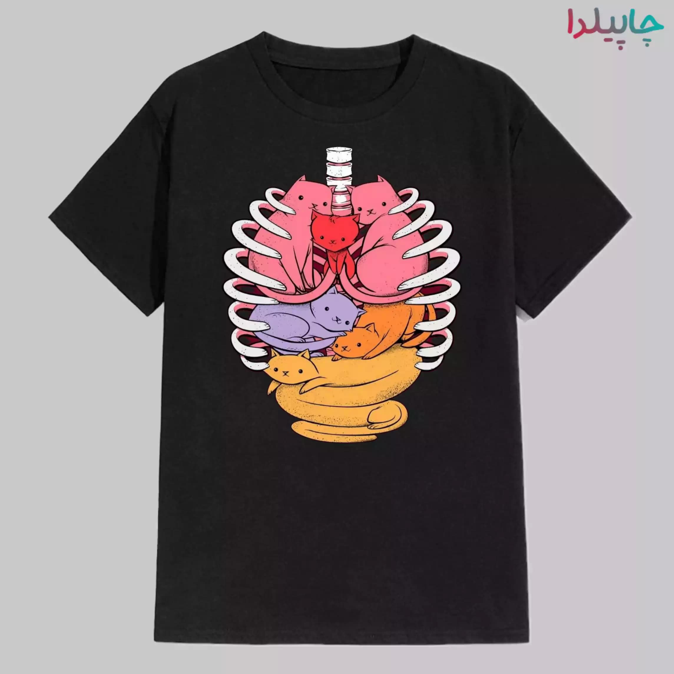 تیشرت با طرح گربه