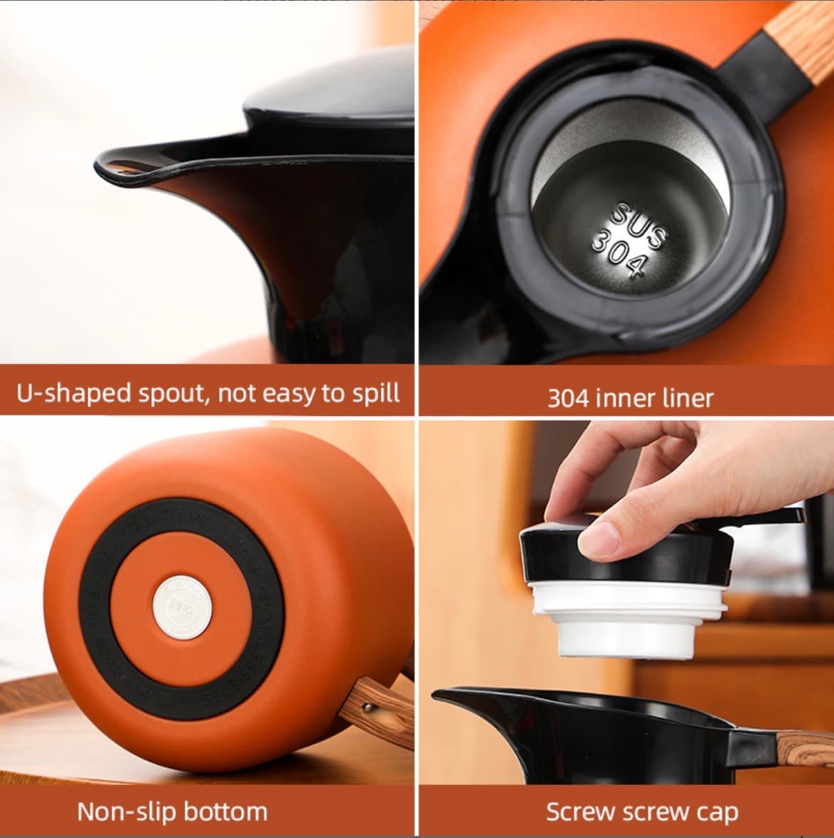 فلاسک 2لیتر تمام استیل(مشکی)goodgrips — تصویر ۲