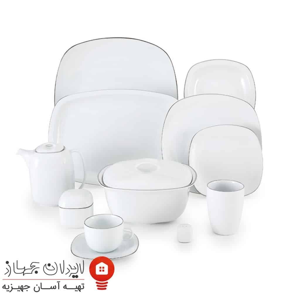 سرویس چینی سمن کواترو 98 پارچه 12 نفره