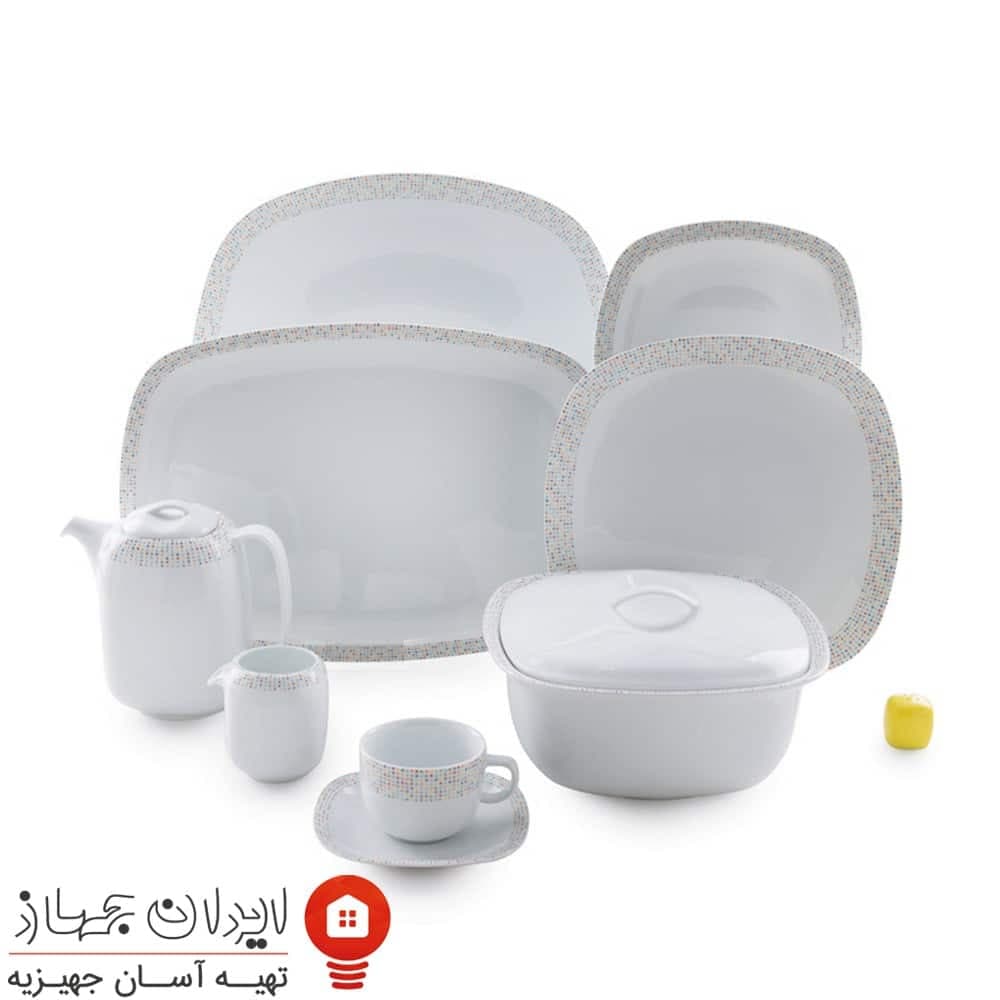 سرویس چینی ماتریکس کواترو 98 پارچه 12 نفره