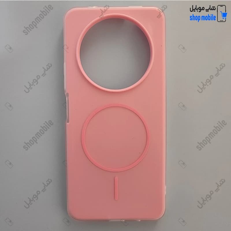 قاب گوشی شیائومی ردمی A3 (کاور پاستیلی دو تیکه طرح مگ سیف رنگ گلبهی)