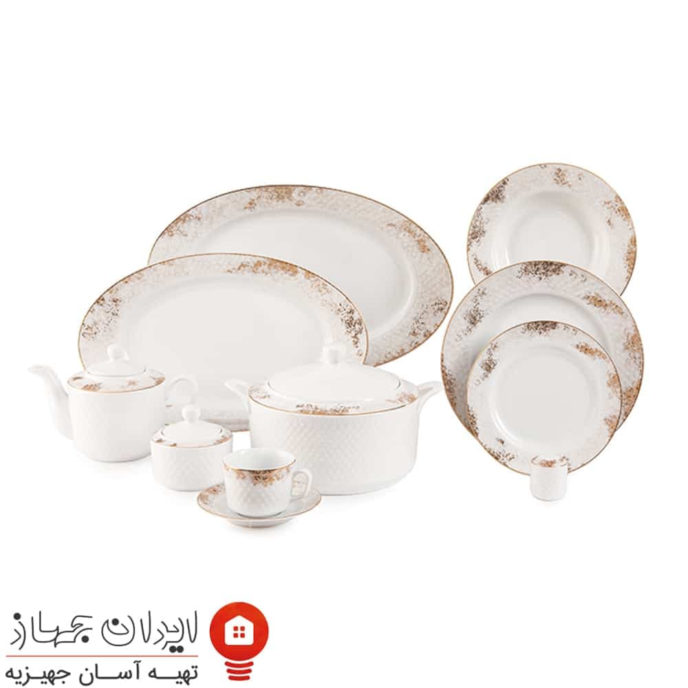 سرویس چینی کلودیا رادیانس 102 پارچه 12 نفره