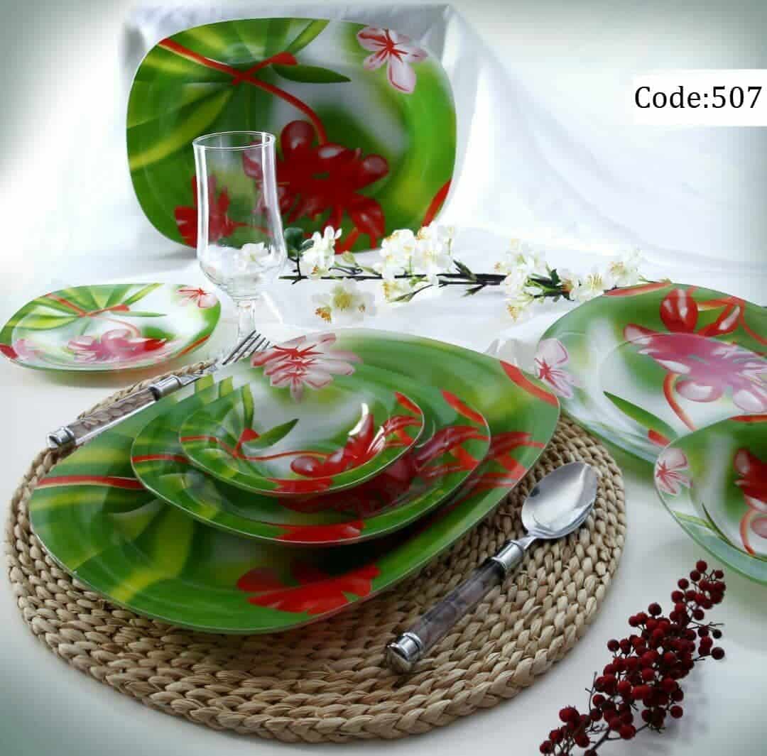 سرویس غذا خوری 25 پارچه 6 نفره آذین اوپال مدل 507