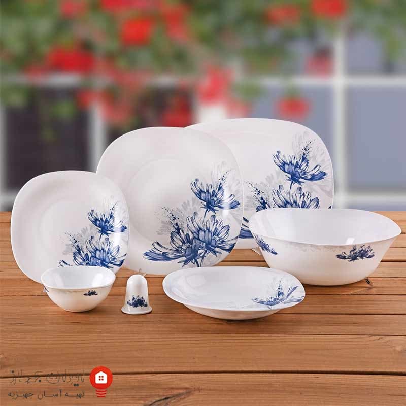 سرویس غذاخوری اپال Sanli 821B پارس اوپال ۲۸ پارچه
