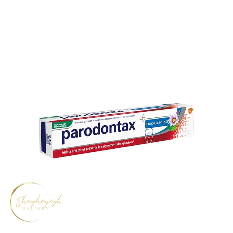 خمیر دندان ضد خونریزی لثه پارودونتکس فرش اینتنس 75 میل Parodontax Fraicheur Intense Toothpaste 75ml