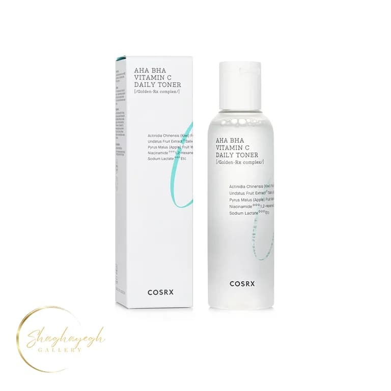 تونر روزانه لایه بردار و شفاف کننده AHA BHA ویتامین C کوزارکس 150 میل COSRX AHA BHA Vitamin C Daily Toner 150ml